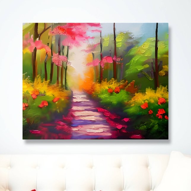 Poster Un joli sentier de Randonnée automnal (Créateur téléchargé)