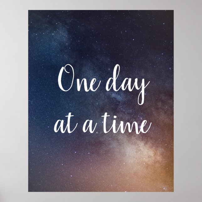 Poster UN JOUR À LA FOIS - Citation du ciel nocturne (Devant)