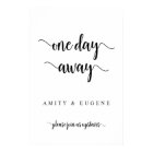 Un jour avant, Message de bienvenue pour la soirée