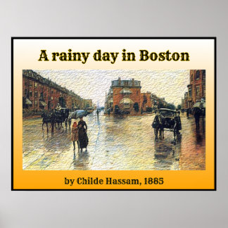 Poster Un jour pluvieux à Boston