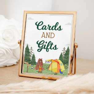 Poster Un Joyeux Camper Anniversaire Cartes de Camping et