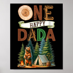 Poster Un joyeux campeur Dada pour son premier anniversai