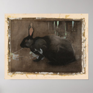 Poster Un lapin noir   Joseph Crawhall