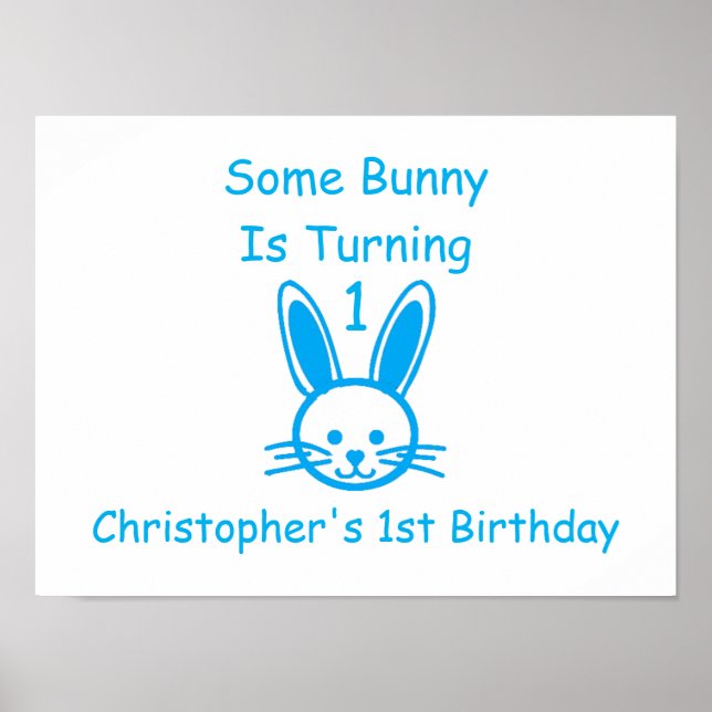 Poster Un Lapin Va Devenir Un Anniversaire (Devant)
