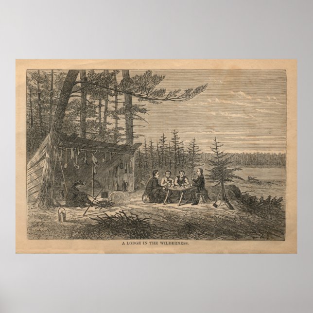 Poster Un lodge en pleine nature (Devant)