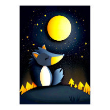 Un loup serein repose sur une colline