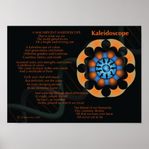 Poster Un magnifique kaléidoscope