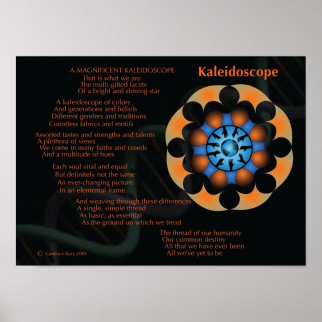Poster Un magnifique kaléidoscope (Devant)