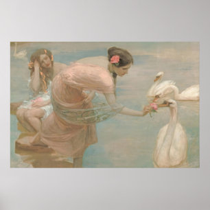 Poster Un matin d'été par Rupert Bunny (1897)
