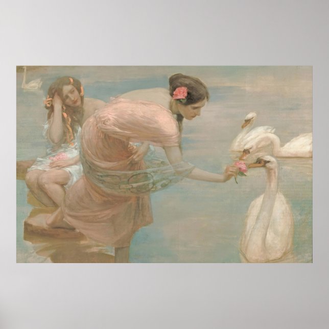 Poster Un matin d'été par Rupert Bunny (1897) (Devant)