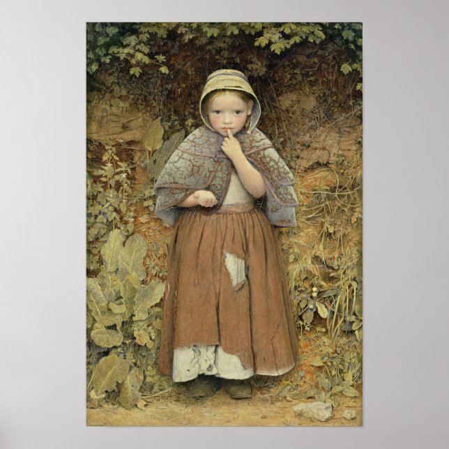 Poster Un mendiant sur le chemin, 1856 (Devant)