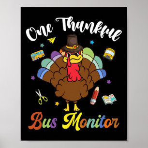 Poster Un Merci Bus Monitor Turquie Bon thanksgiving