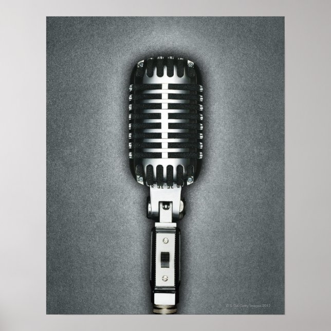 Poster Un microphone classique (Devant)
