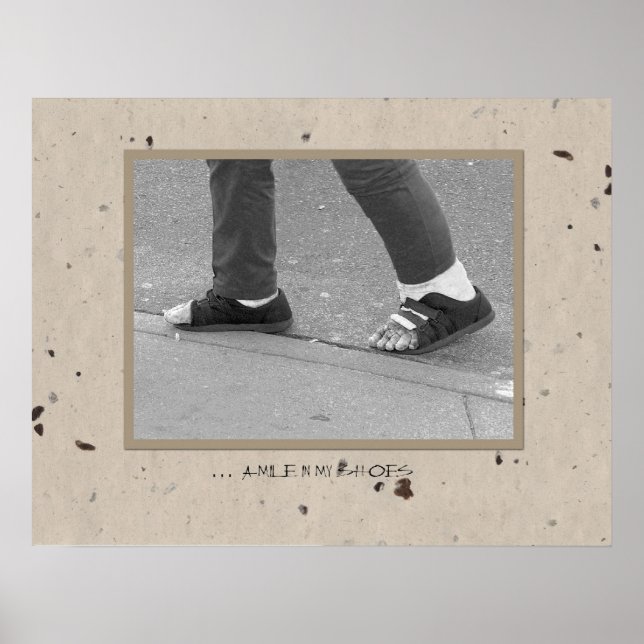 Poster ... un mille dans mes chaussures (Devant)