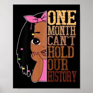 Poster Un mois ne peut pas contenir le mois de l'histoire
