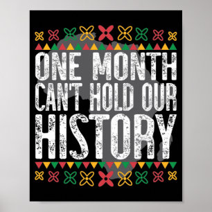 Poster Un mois ne peut pas retenir l'histoire noire
