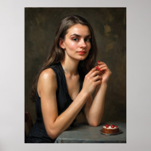 Poster Un moment avec des cerises