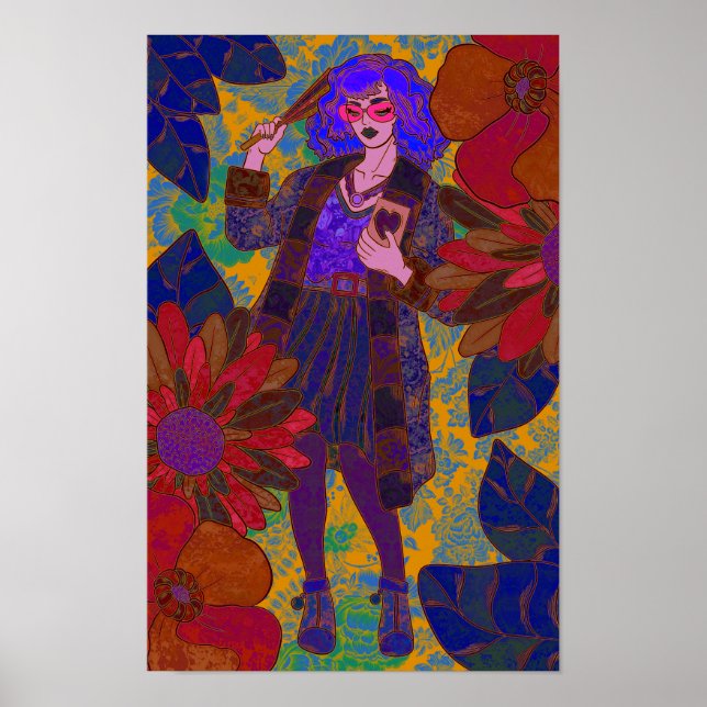 Poster Un monde de fleurs (Devant)