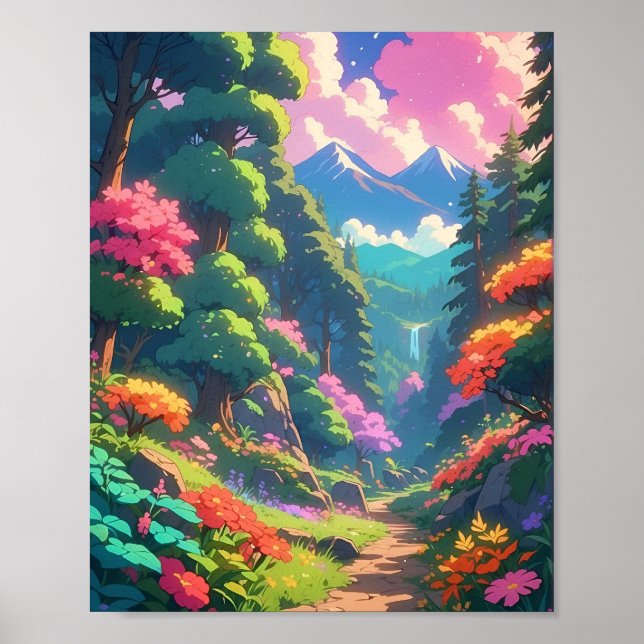 Poster Un Monde Lié À Explorer La Nature À Travers L'Anim (Devant)
