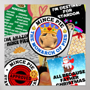 Poster Un Montage à tarte mince sous le verre grossissant