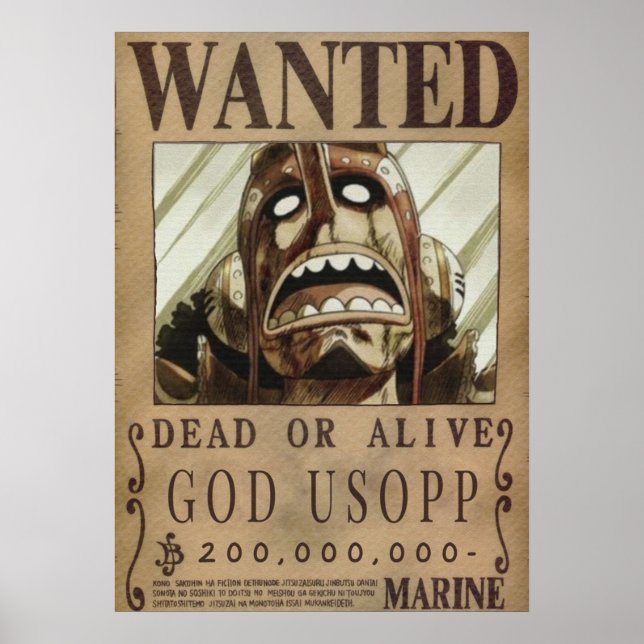 Poster Un morceau Recherché Dieu Usopp (Devant)