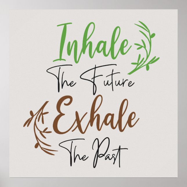 Poster un mot d'art amusant et inspirant (Devant)