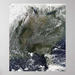 Poster Un motif de nuages à haute pression comme une roue