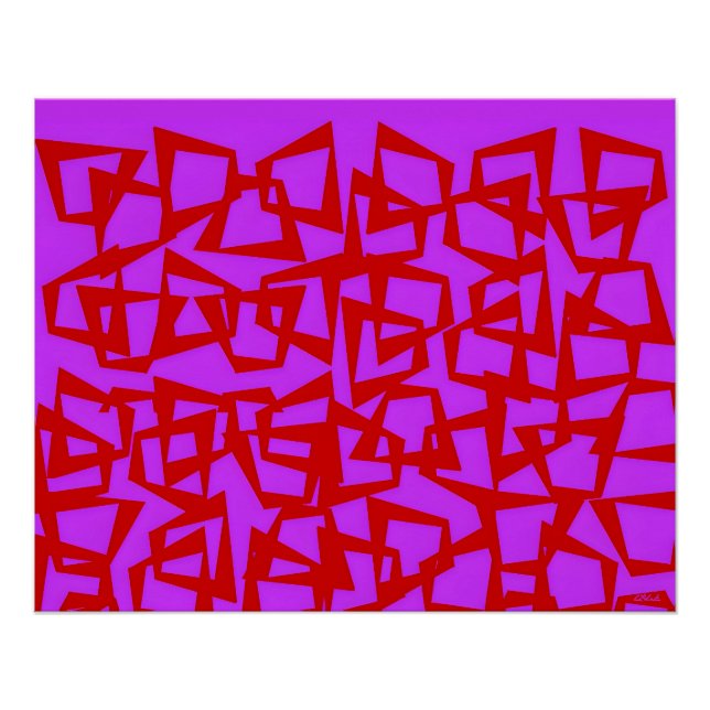 Poster Un mur de modernisme d'un quart de siècle (Devant)
