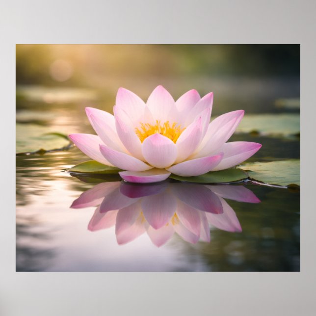 Poster Un nénuphar (Devant)