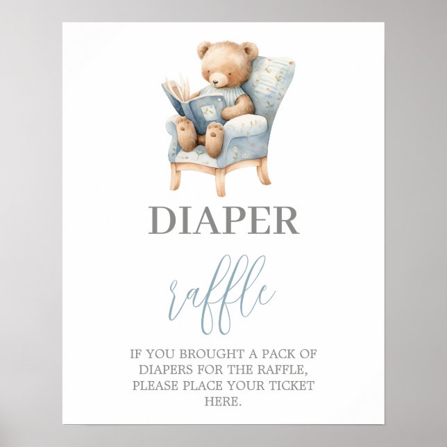 Poster Un nouveau chapitre Commence le baby shower Déchet (Devant)