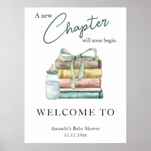 Poster Un nouveau chapitre entrera bientôt en baby shower
