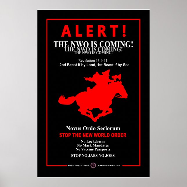 Poster Un nouvel ordre mondial arrive (Devant)