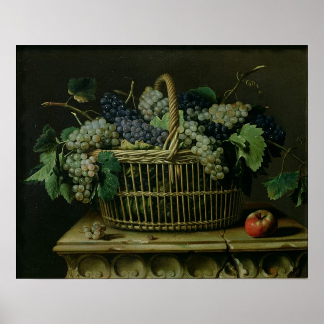 Poster Un panier de raisins (Devant)