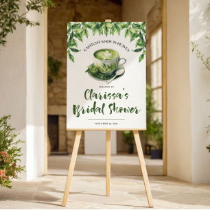 Poster Un panneau de bienvenue pour une douche de nuptial