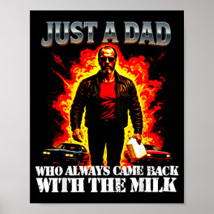 Poster Un papa qui est revenu avec le lait Drôles de père