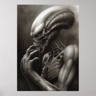 Poster Un Paysage Alien Surréaliste