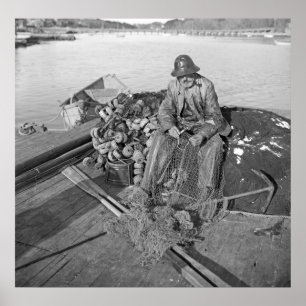 Poster Un pêcheur de Cape Ann, Gloucester 1905