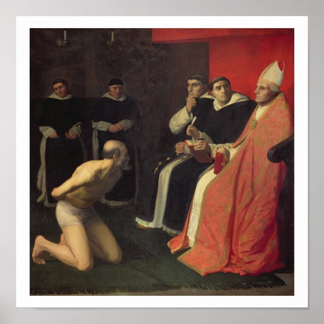 Poster Un pénitent honorable, vers 1868 (Devant)