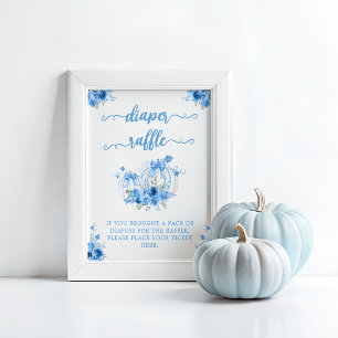 Poster Un Petit Baby shower Citrouille Bow Bow Bow
