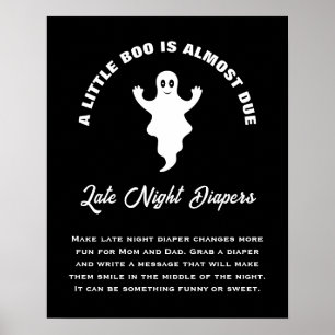 Poster Un Petit Baby shower De Boo Tendance Diapeurs De N
