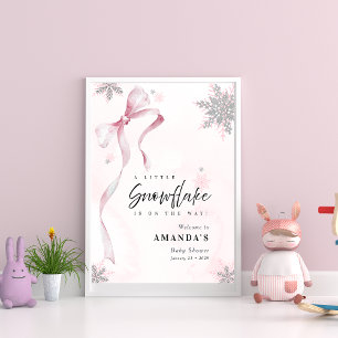 Poster Un petit Baby shower de Parties scintillant de bou