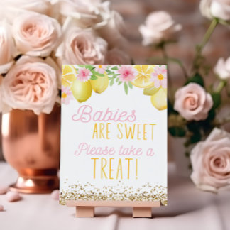 Poster Un Petit Petit Sucré Un Favoris Baby shower Citron