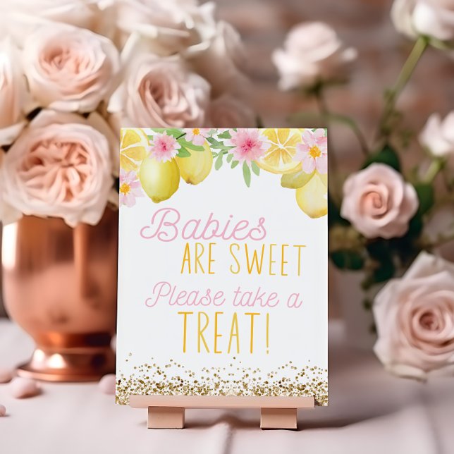 Poster Un Petit Petit Sucré Un Favoris Baby shower Citron (Créateur téléchargé)