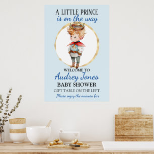 Poster Un Petit Prince Se Trouve Sur Le Chemin Du Baby sh