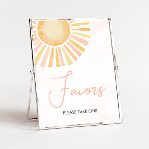 Poster Un petit rayon de soleil Baby shower favorise