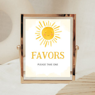 Poster Un Petit Rayon de Soleil Favors Sign