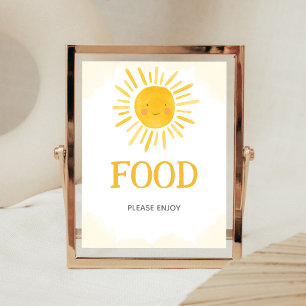 Poster Un petit rayon de soleil Panneau de nourriture