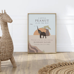 Poster Un Peu D'Arachide   Baby shower du désert de Boho 