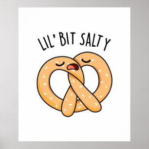 Poster Un peu de Cool salé Pretzel Pun