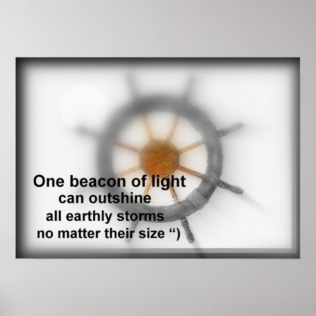 Poster Un phare de lumière. (Devant)